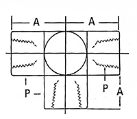 2090 Internal Pipe Tee Adapter